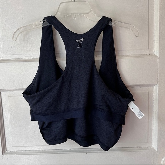 Old Navy Active Cloud+ Heather Blue Padded Sports Bra Light Support NWT XL - Picture 6 of 17